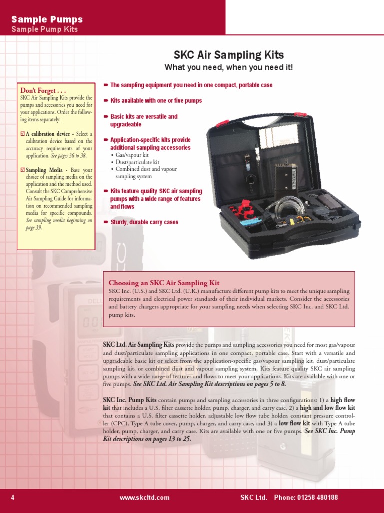 004-005 Pump Kits - Basic Pump Kits | PDF | Pump | Sampling (Statistics)