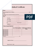 Medical Certificate Template