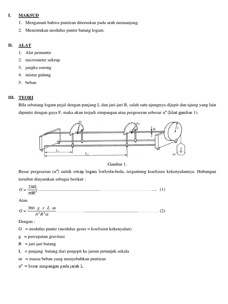 M-12 Modulus Puntir | PDF | Sains & Matematika | Teknologi & Rekayasa