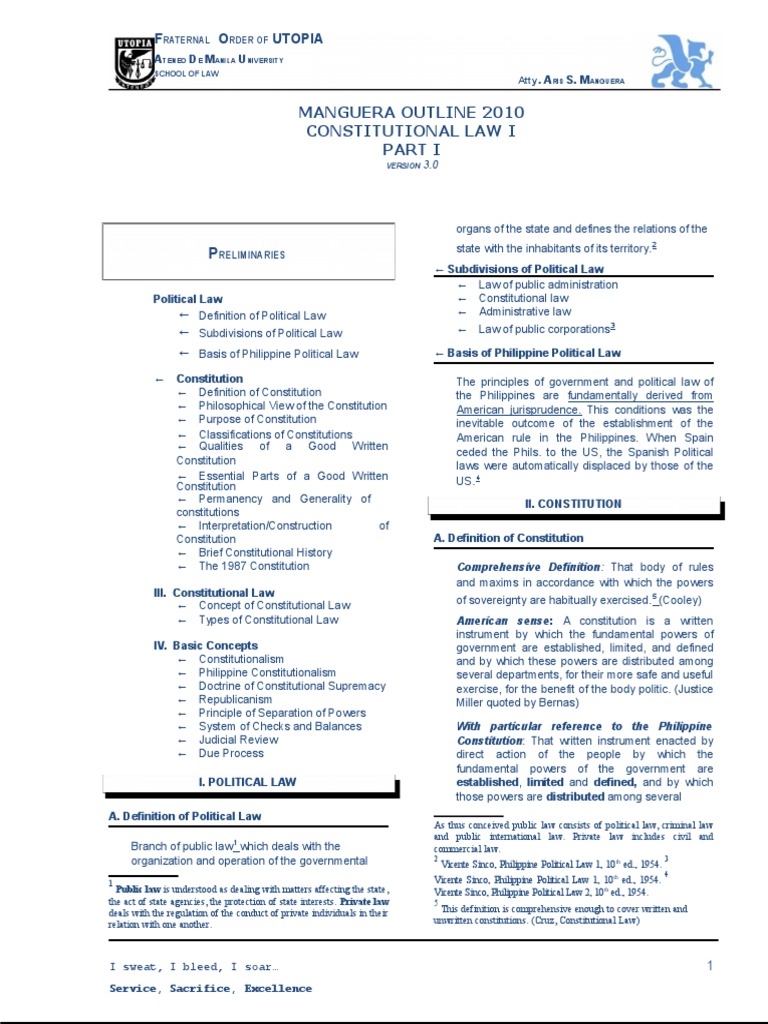 Constitutional Law Overview Utopia | PDF | Territorial Waters | United ...