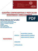 Dr. Dimas Messias de Carvalho Inventario e Arrolamento