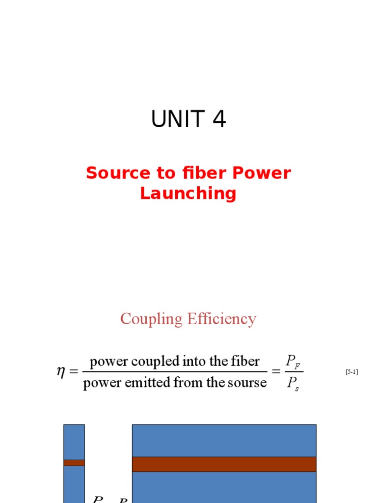 Power Launching in Optical Fiber | PDF | P–N Junction | Optical Fiber