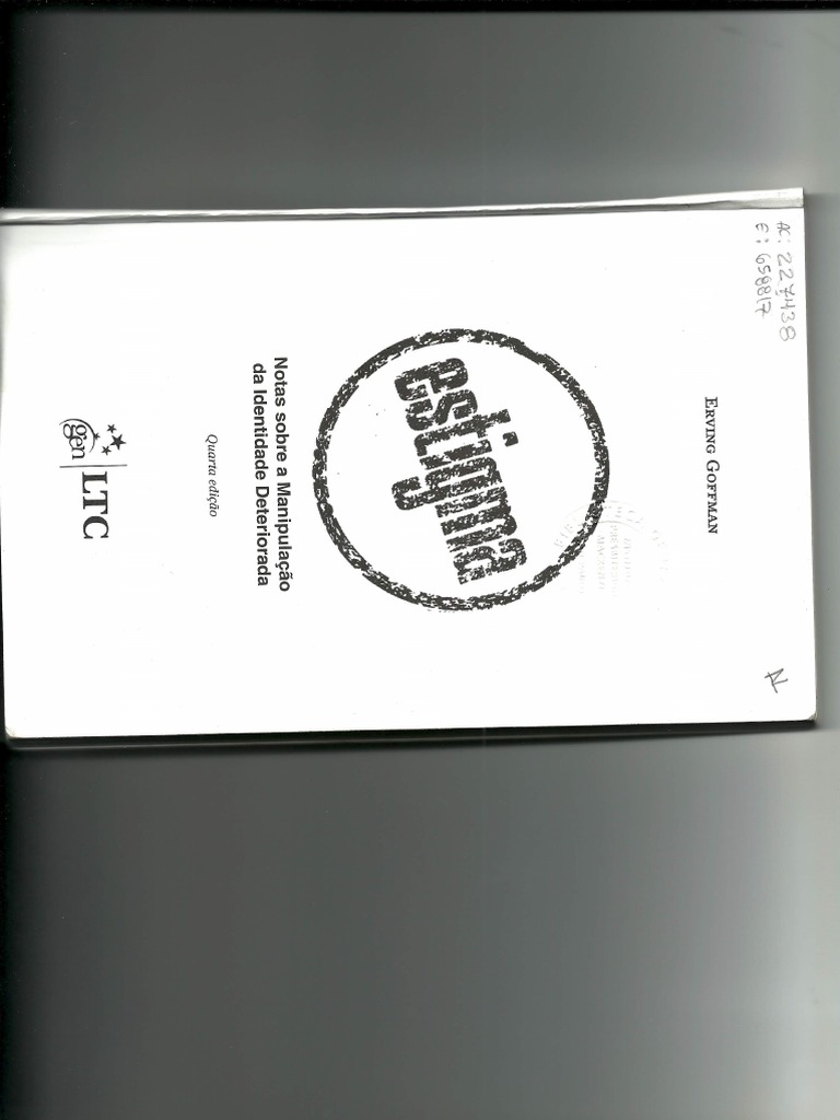 Estigma notas sobre a manipulação da identidade deteriorada PDF