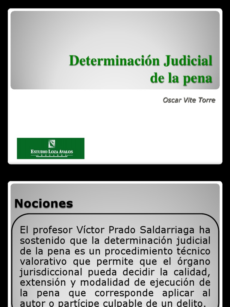 Determinación Judicial de la Pena | PDF | Robo | Castigos