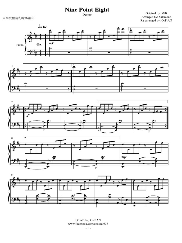 Nine Point Eight Deemo