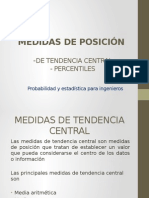 Medidas de Tendencia Central 