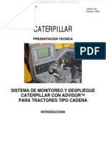 Manual Sistema Monitoreo Caterpillar Advisor Tractores Bulldozers Componentes Instrumentos Tablero