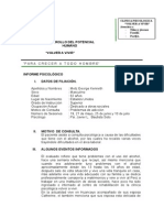 Informe psicológico de paciente con dependencia al alcohol