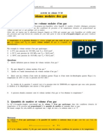 Actchim10 Volume Molaire D'un Gaz