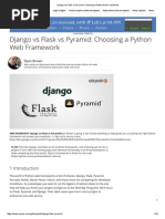 Django Vs Flask Vs Pyramid - Choosing A Python Web Framework