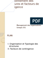 Fonctionnement Des Structures Et Facteurs de Contingence