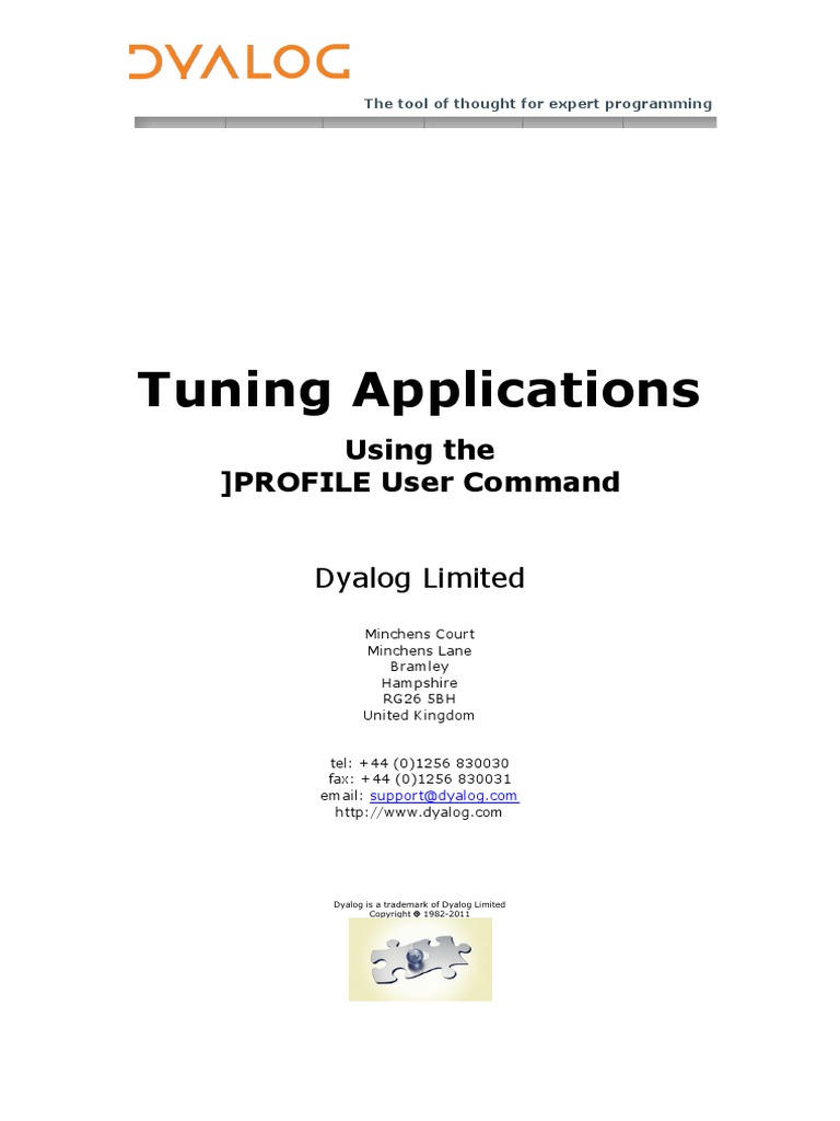 Tuning Applications Using The Profile User Command PDF File Format