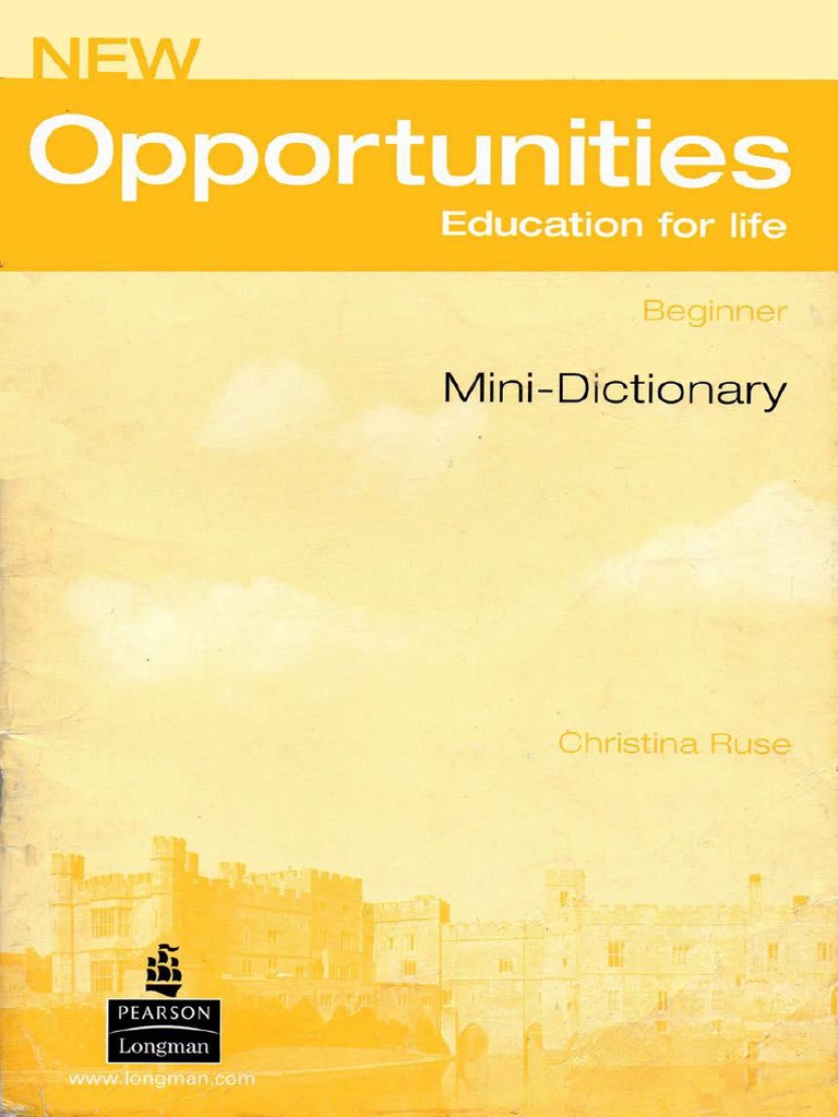 Christina Ruse - New Opportunities Mini Dictionary | PDF