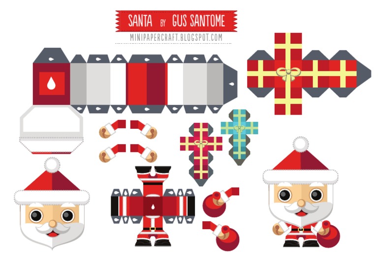 SANTA MiniPapercraft by Gus Santome | PDF