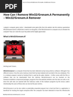 How Can I Remove Win32 - Grenam.a Permanently - Win32 - Grenam