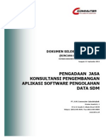 RKS Pengadaan Pengembangan Software Pengolahan Data SDM PDF