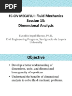 Análisis Dimensional - Mecánica de Fluidos