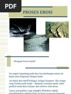 Proses Terjadi Erosi Pada Tanah