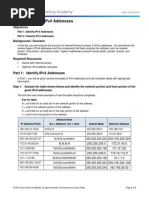 7.1.4.9 Lab - Identifying IPv4 Addresses