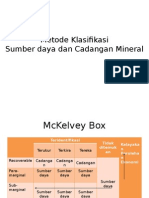 Metode Klasifikasi Sumber Daya Dan Cadangan Mineral (1)
