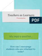 Teachers As Learners