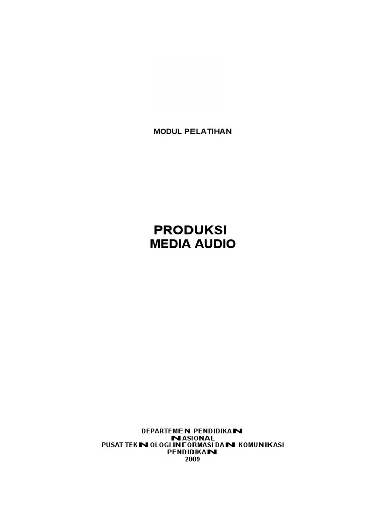 Modul Pembuatan Audio | PDF
