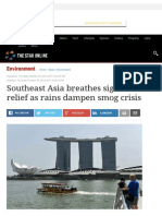 Southeast Asia Breathes Sigh of Relief as Rains Dampen Smog Crisis - Environment _ the Star Online