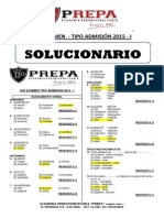 Examen Tipo Admision Con Solucionario