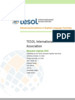 2014 Tesol Research Agenda