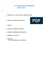 Reporte de Ponencia