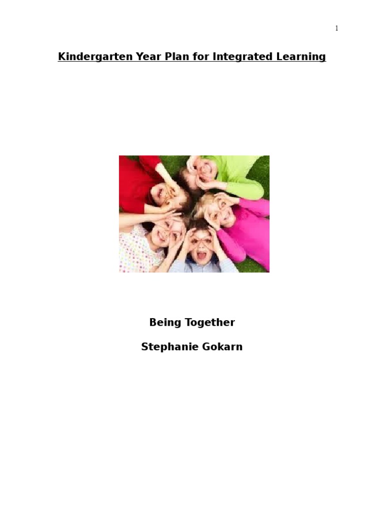 Kindergarten Unit Planning Organizer 2 | PDF | Reading (Process ...