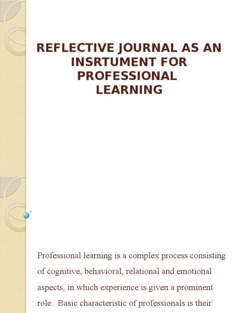 Example of a reflection summary image