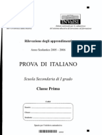 INVALSI 1° Media Italiano 2005-06