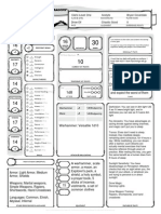 Character Sheet - Evil Cleric