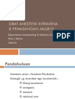 Obat Anestetik Dan Sedasi & Pemasangan Jalur IV