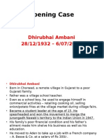Case - Dhirubhai Ambani