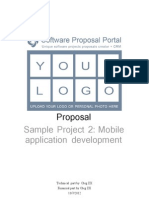 Sample Project 2: Mobile Application Development: Proposal