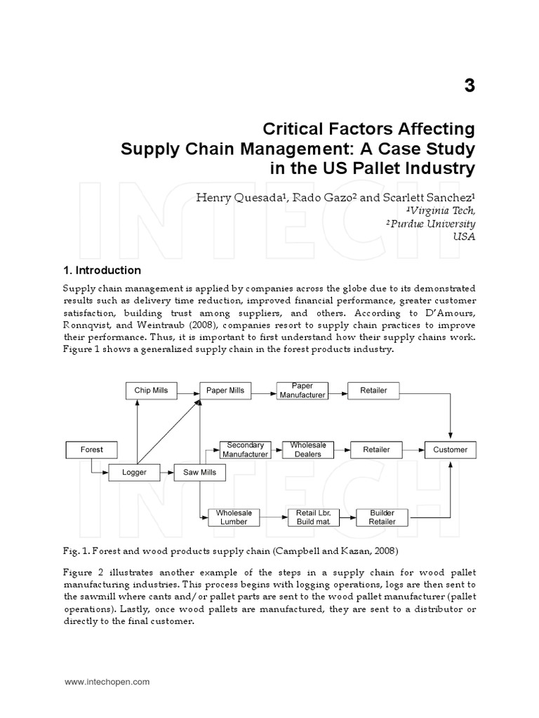 Critical Factors Affecting Supply Chain | PDF | Supply Chain | Supply ...