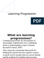 Learning Progression