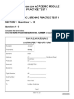 IELTS sample Question Paper