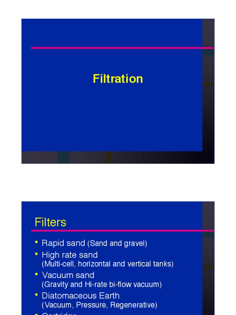 04 Filtration Presentation | PDF | Technology & Engineering