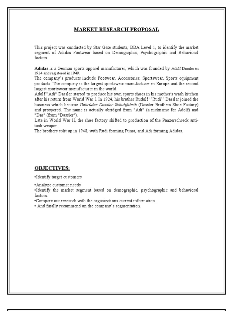 target market of adidas