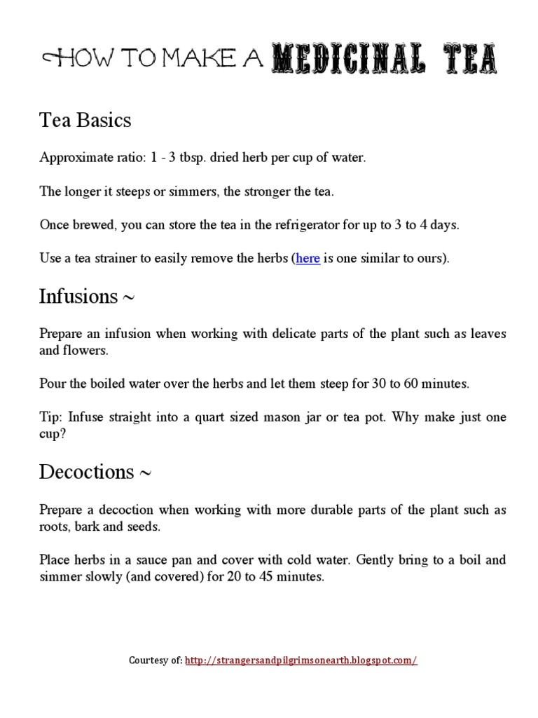 Herbal Tea Labeling Guide | PDF
