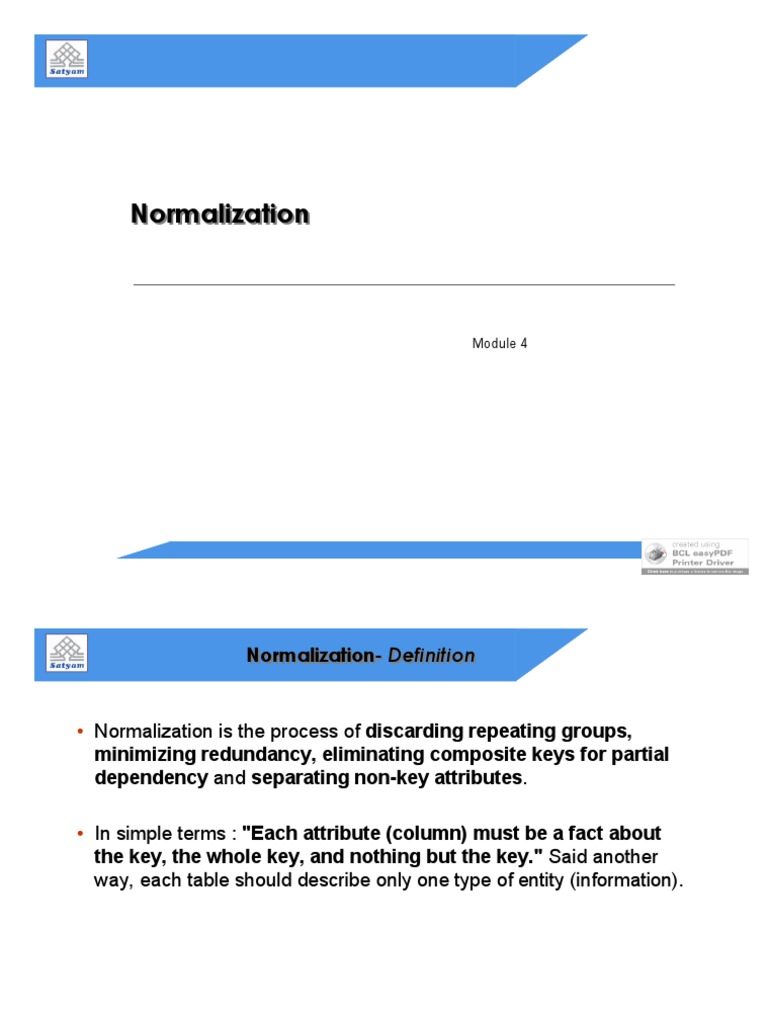 7 Final Normalization | PDF | Relational Model | Databases