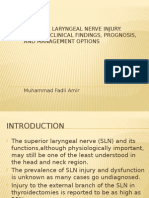 Superior Laryngeal Nerve Injury
