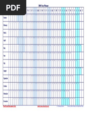 Free Year Planner