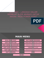 Langkah - Langkah Dalam Membuat Slide Animasi