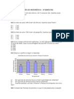 PROVA 5º ANO 4º BIMESTRE MATEMÁTICA