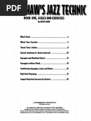 Best Of Artie shaws jazz technic book 1 clarinet method EBook Images