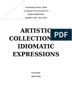 Artistic Collection of Idiomatic Expressions